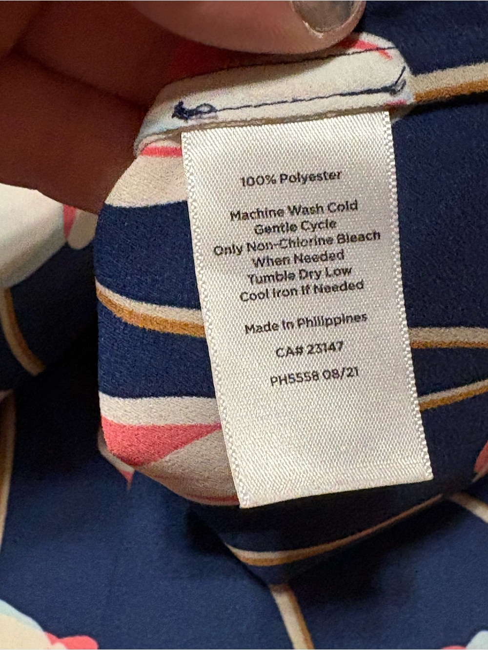 Talbots Ruffle Trim Popover Tulips - Picture 9 of 9